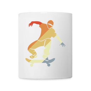 Vintage Skateboarder Graphic - Mug - white - Front