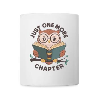 Just one more chapter, Bookworm Owl - Mug - white - Front