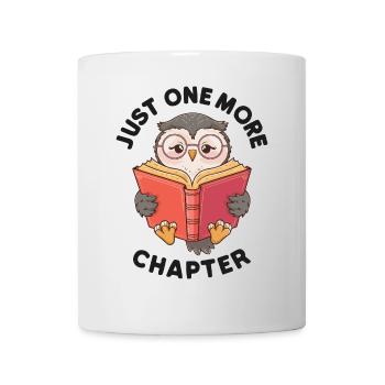 Just one more chapter, Bookworm Owl - Mug - white - Front