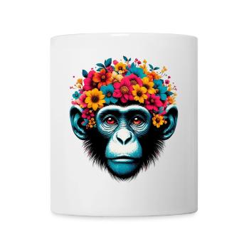 Singe - Mug blanc - blanc - Devant