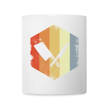 Butcher Cleaver Sketch - Mug - white - Front