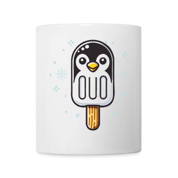 niedliches Pinguin-Eis-Motiv für den Sommer - Tasse - Weiß - Vorne