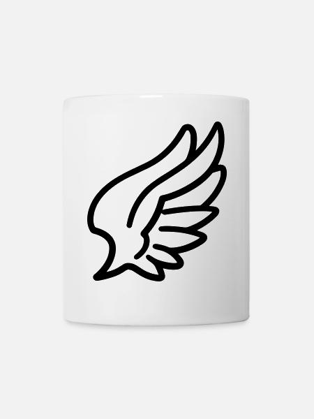 Engelsflügel - Tasse - Weiß