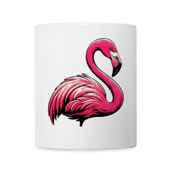 Flamingo - Tasse - Weiß - Vorne