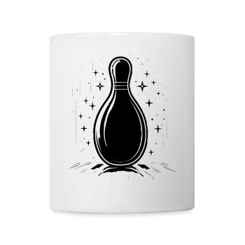 Bowling Zeichnung - Tasse - Weiß - Vorne