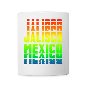 Motif arc-en-ciel de Jalisco Mexico - Mug blanc - blanc - Devant