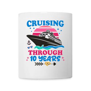 Cruising Through 10 Years Wedding Anniversary - Mug - white - Front