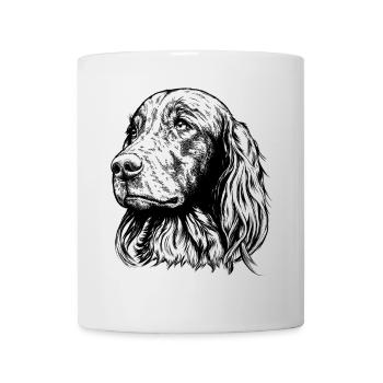 Irish Setter Portrait - Tasse - Weiß - Vorne