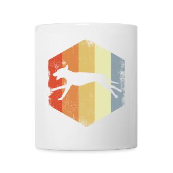 Hund Vintage Look - Tasse - Weiß - Vorne