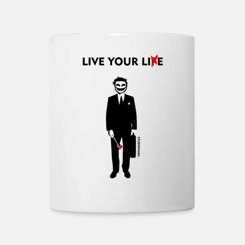 LIVE YOUR LIE-STUDIOHAKA - Tasse - Weiß