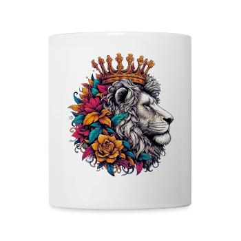 Löwe mit der Krone - Tasse - Weiß - Vorne