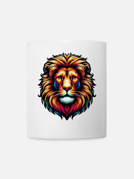 Löwe - Tasse - Weiß