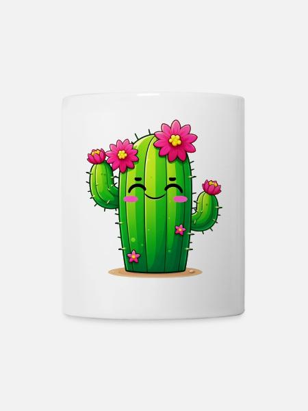 Kaktus - Tasse - Weiß