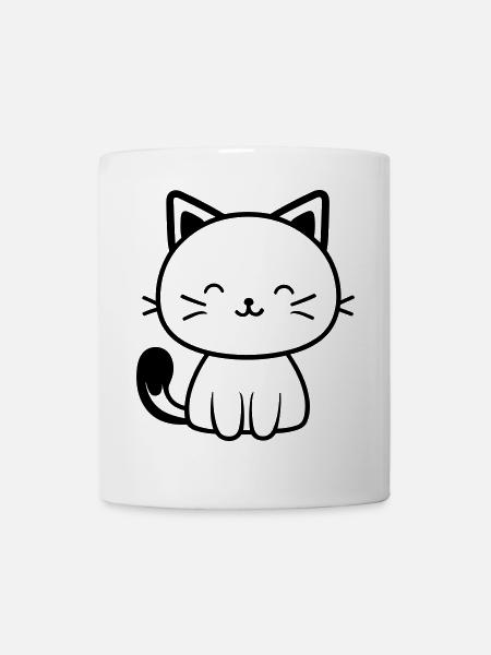 Kätzchen - Tasse - Weiß