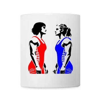 Lutte féminine - Mug blanc - blanc - Devant