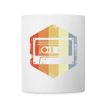 Retro 80er Kassette - Tasse - Weiß - Vorne