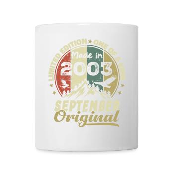 2003 – Legenden werden im September 2003 geboren - Tasse - Weiß - Vorne