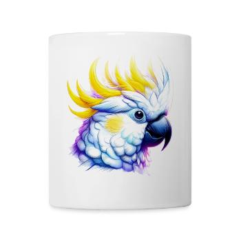 Papagei Kakadu - Tasse - Weiß - Vorne