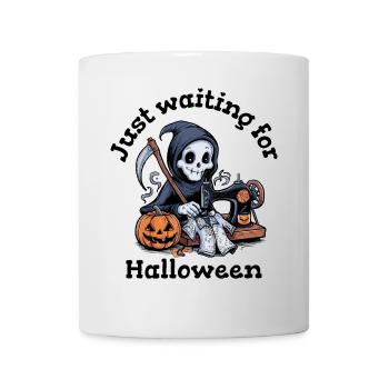 Sensenmann näht Halloween Kostüm - Tasse - Weiß - Vorne