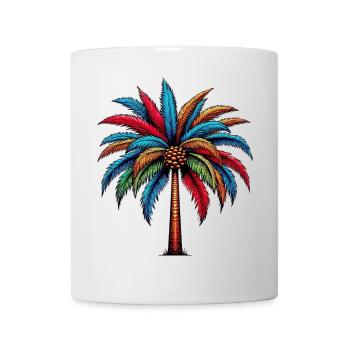 Palme - Tasse - Weiß - Vorne