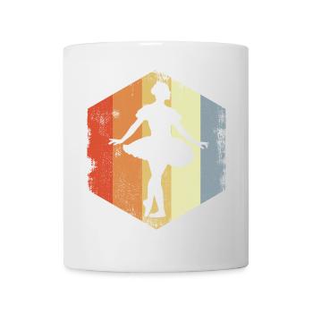 Ballet Girl Sketch Vintage Look - Mug - white - Front