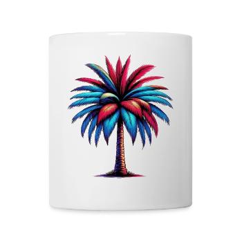 Palme - Tasse - Weiß - Vorne