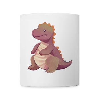 Süßer Dinosaurier Print Kinder bunt - Tasse - Weiß - Vorne