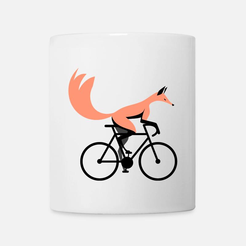 Fahrrad Fuchs - Tasse - Weiß