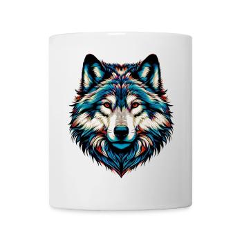 Wolf - Tasse - Weiß - Vorne