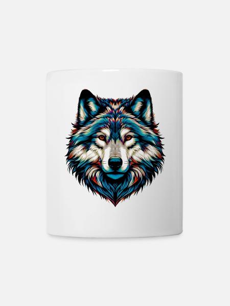Wolf - Tasse - Weiß