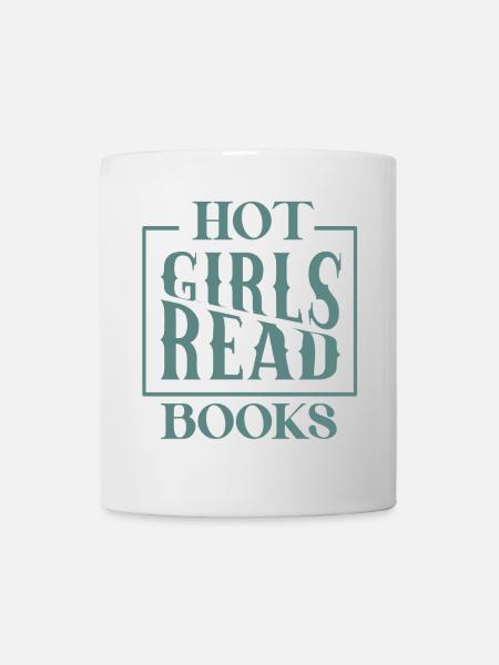 Hot Girls Books - Mug - white