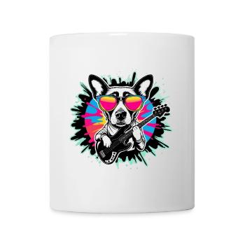 Hund und Bass, Bassisten und Hunde, Tiefe Töne - Tasse - Weiß - Vorne