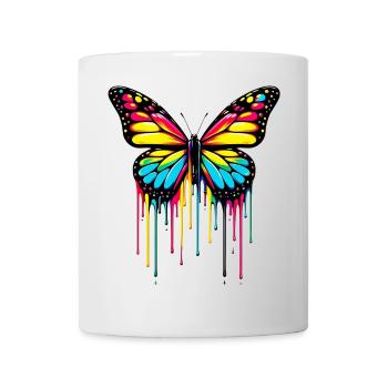 Schmetterling - Tasse - Weiß - Vorne