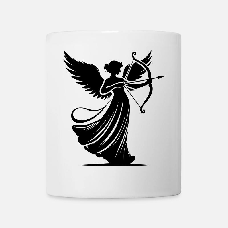 klassischer Engel,der Liebespfeile verschießt - Tasse - Weiß