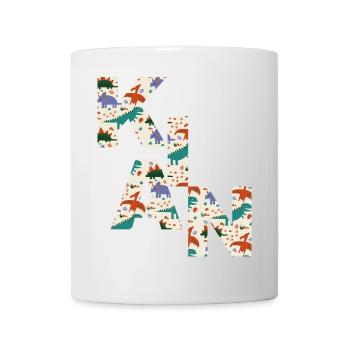 KIAN - Schöner Jungen Name mit Dinosaurier - Tasse - Weiß - Vorne