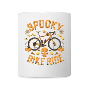 Spooky Halloween Bike Ride Design - Mug - white - Front
