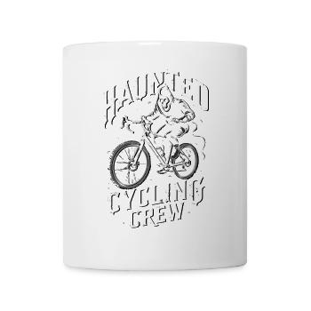 Haunted Cycling Crew Ghostly Rider Design - Mug - white - Front