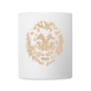 Lion Portrait Nature Wilderness Animal Symbol Graphic - Mug - white - Front