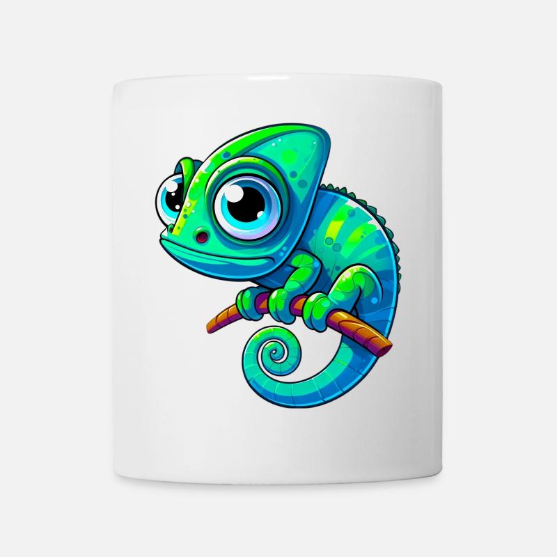 Caméléon - Mug blanc - blanc