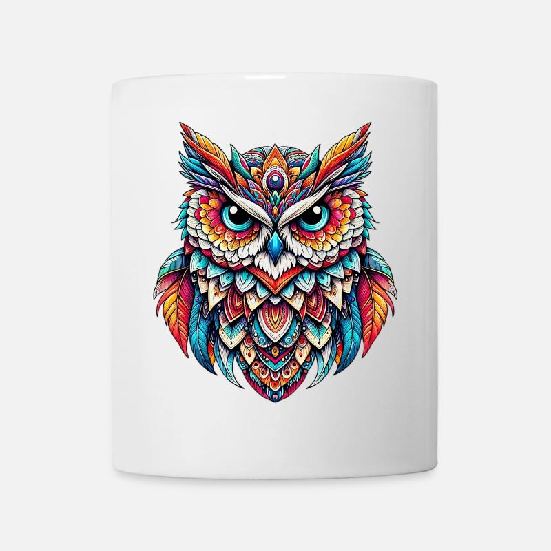 Eule - Tasse - Weiß