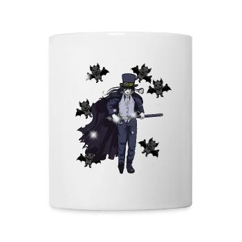 Horreur Halloween Fleddermäuse Épée de combattant - Mug blanc - blanc - Devant