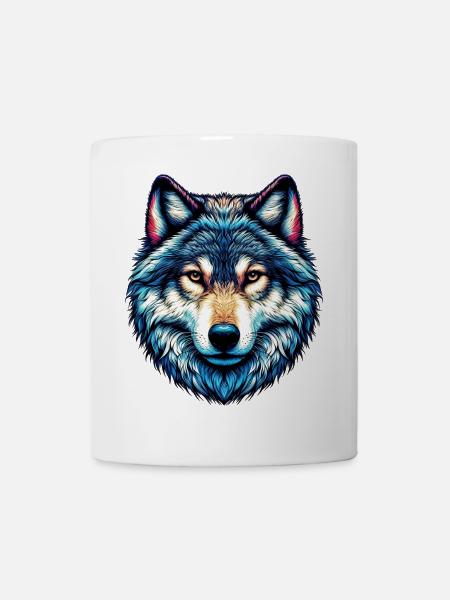 Wolf - Tasse - Weiß