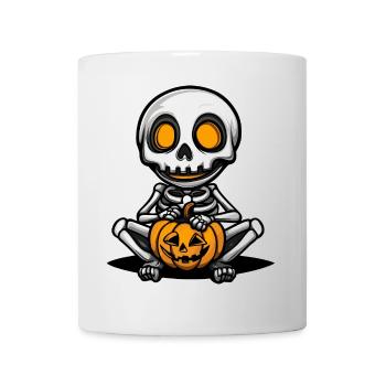 Skelett Comic Halloween - Tasse - Weiß - Vorne