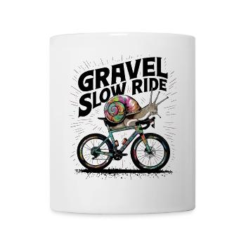 Escargot de gravier lent - Mug blanc - blanc - Devant