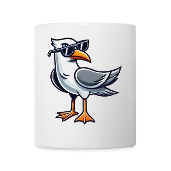 Cool Seagull Coast North Sea Baltic Sea Sunglasses - Mug - white - Front