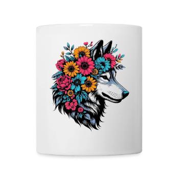 Wolf - Tasse - Weiß - Vorne