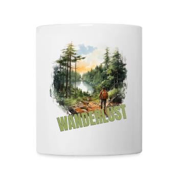 Wandern - Tasse - Weiß - Vorne