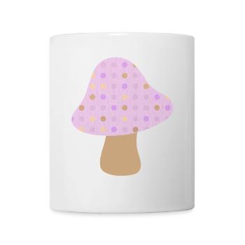 Mushroom Brown Dots Dots Pastel Woodland Nursery - Mug - white - Front