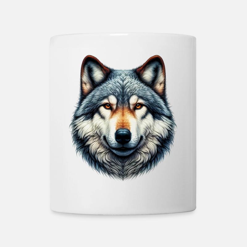 Wolf - Tasse - Weiß