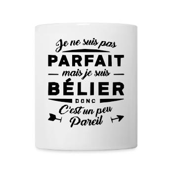 BELIER PARFAIT - Mug blanc - blanc - Devant
